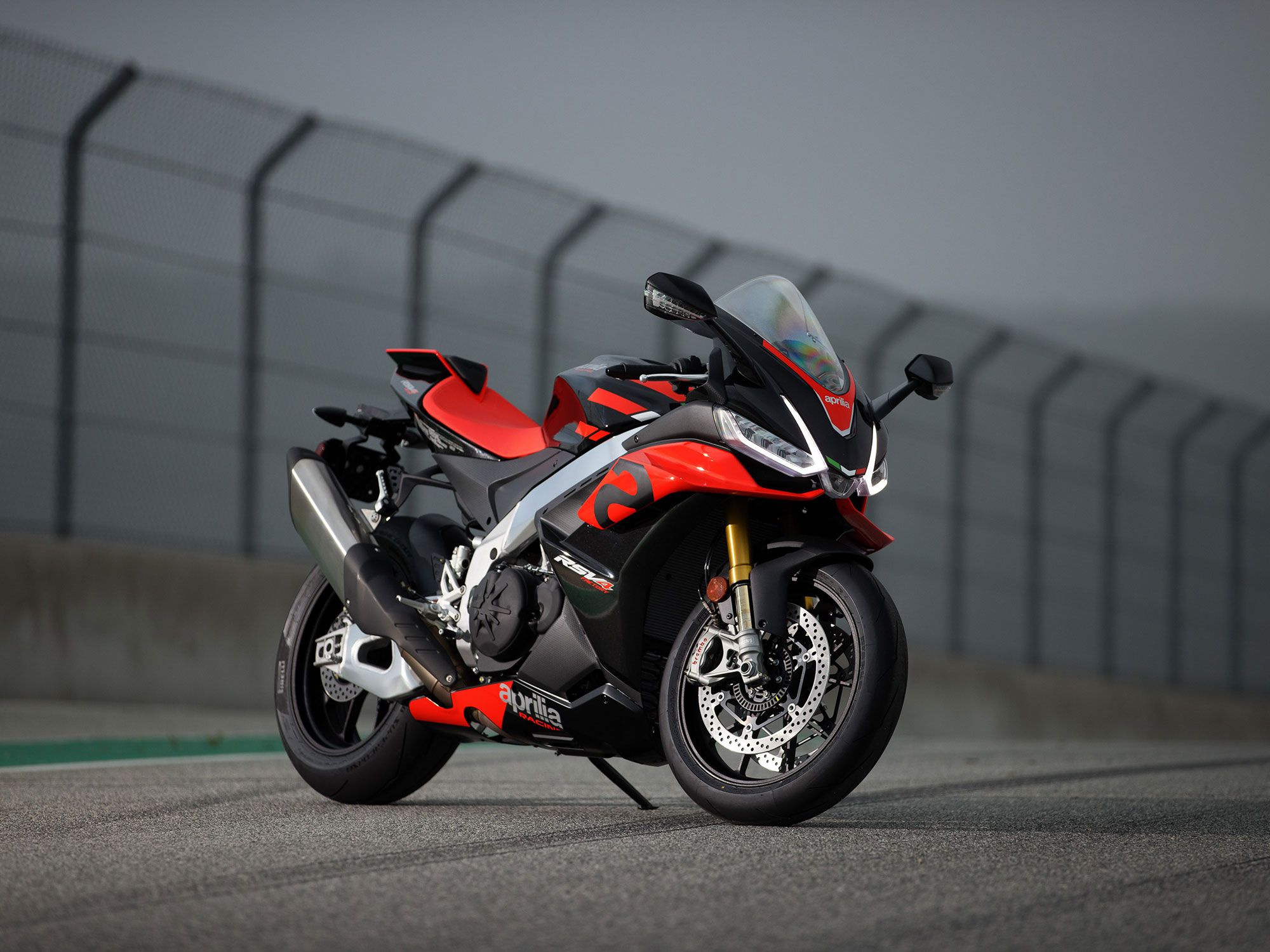 As opposed to radial platform changes, Aprilia engineers methodically hone the performance of its RSV4 Factory superbike. The ’21 model features new body panels and LED lighting.