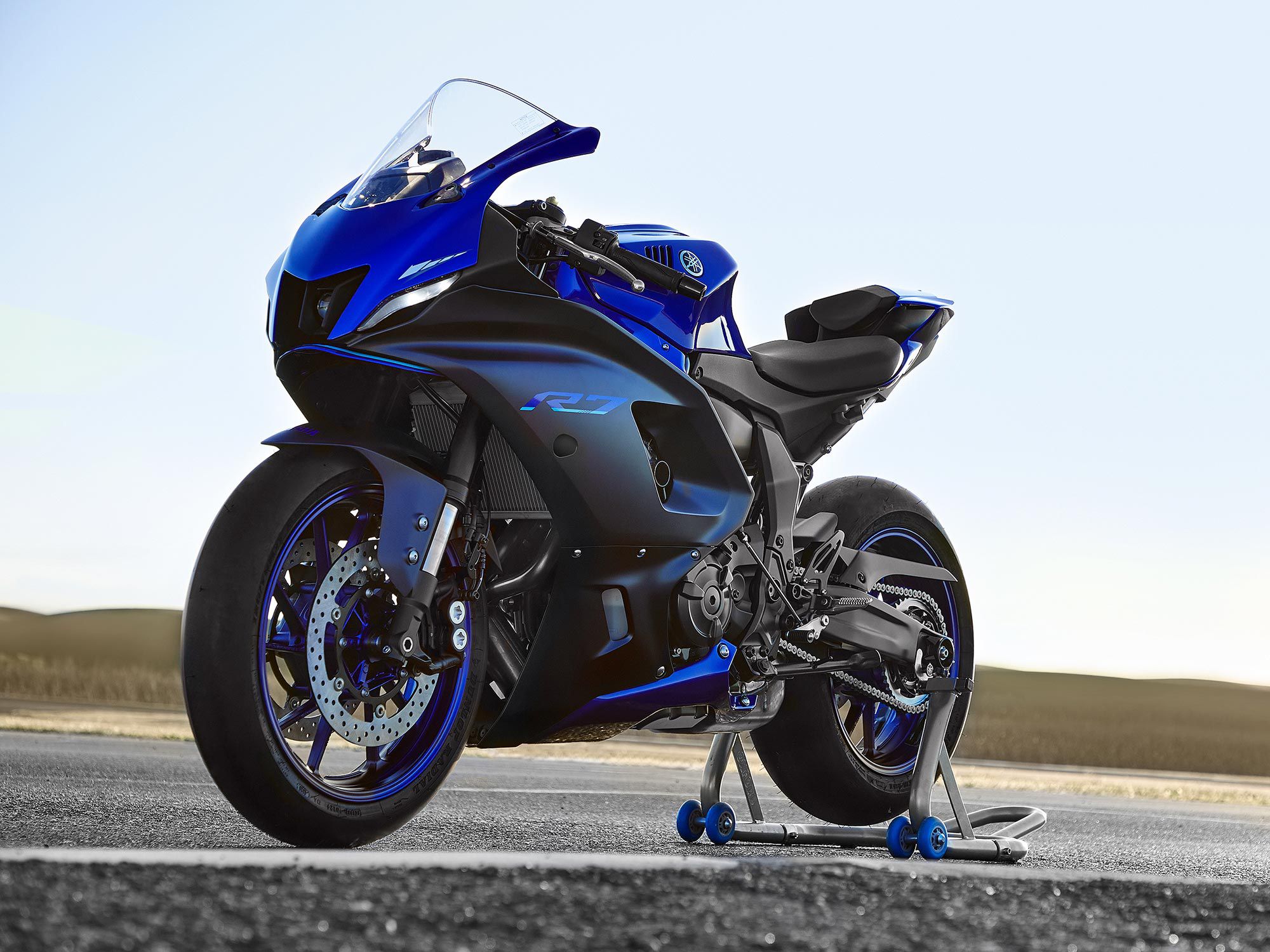 Yamaha revives the YZF-R7 nameplate for its twin-cylinder sportbike.