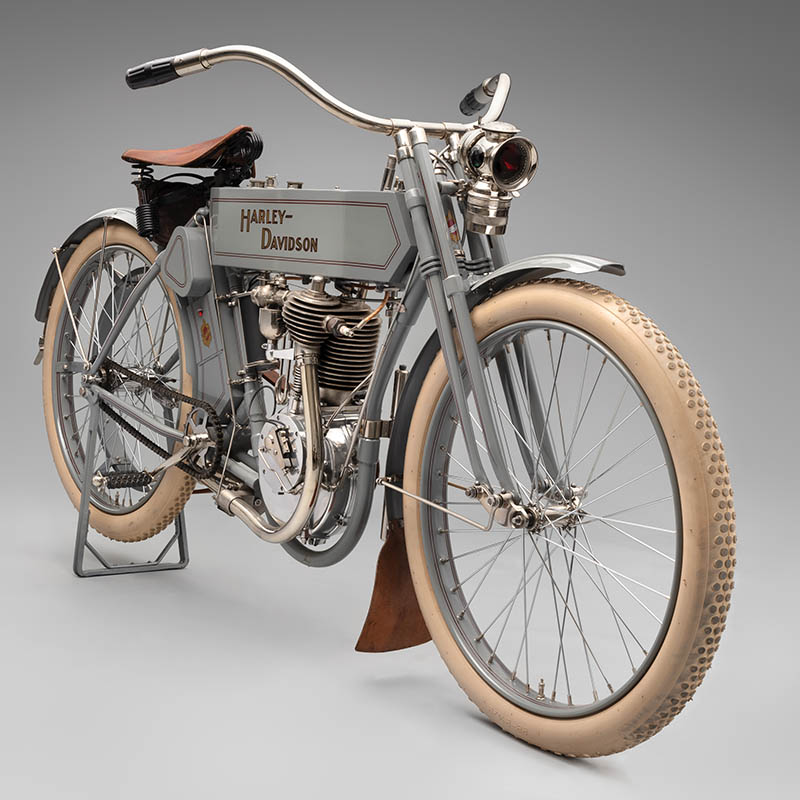 SFO Museum Early American Motorcycles 1910 Harley-Davidson Model 6