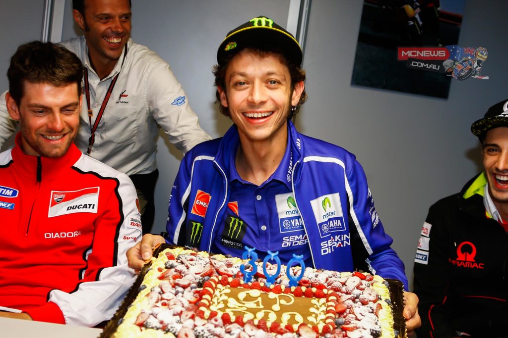 Valentino Rossi 300th start cake