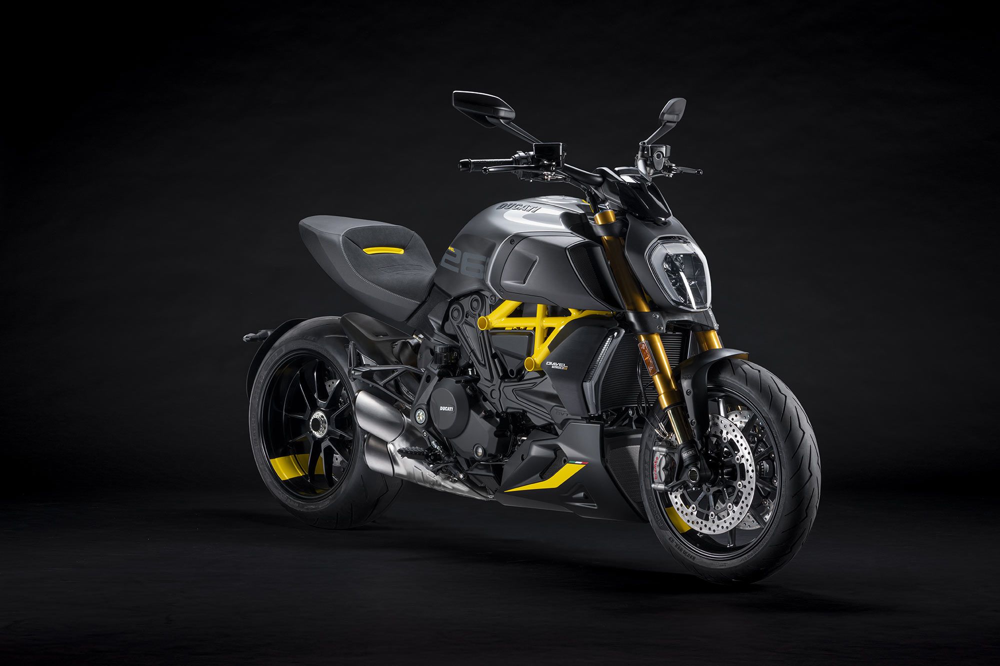 The Ducati Diavel 1260 S Black and Steel will be available starting September 2021.