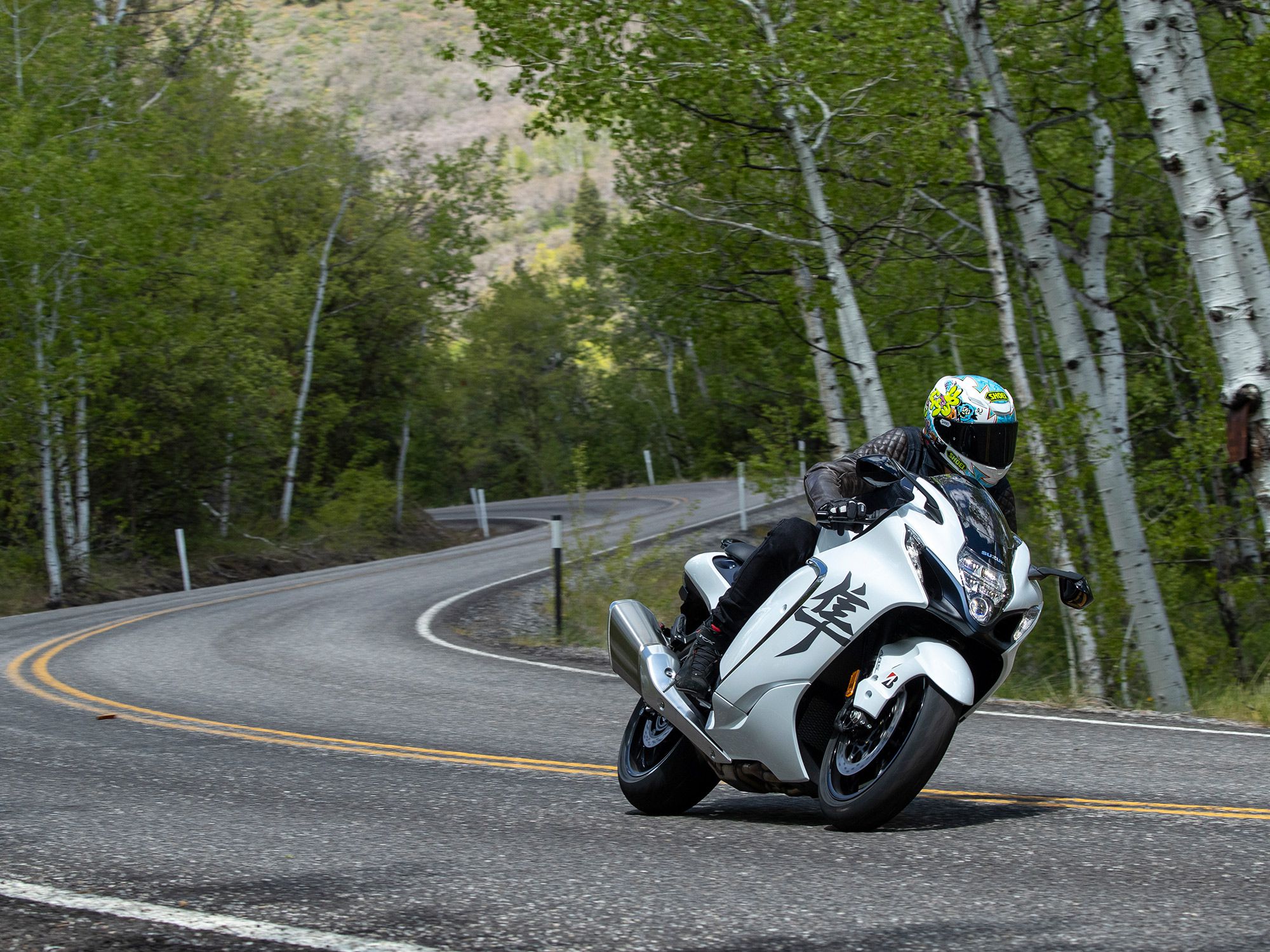 We’re always impressed by how well Suzuki’s Hayabusa handles for a nearly 600-pound sportbike. Its handling is even more effortless for 2022.