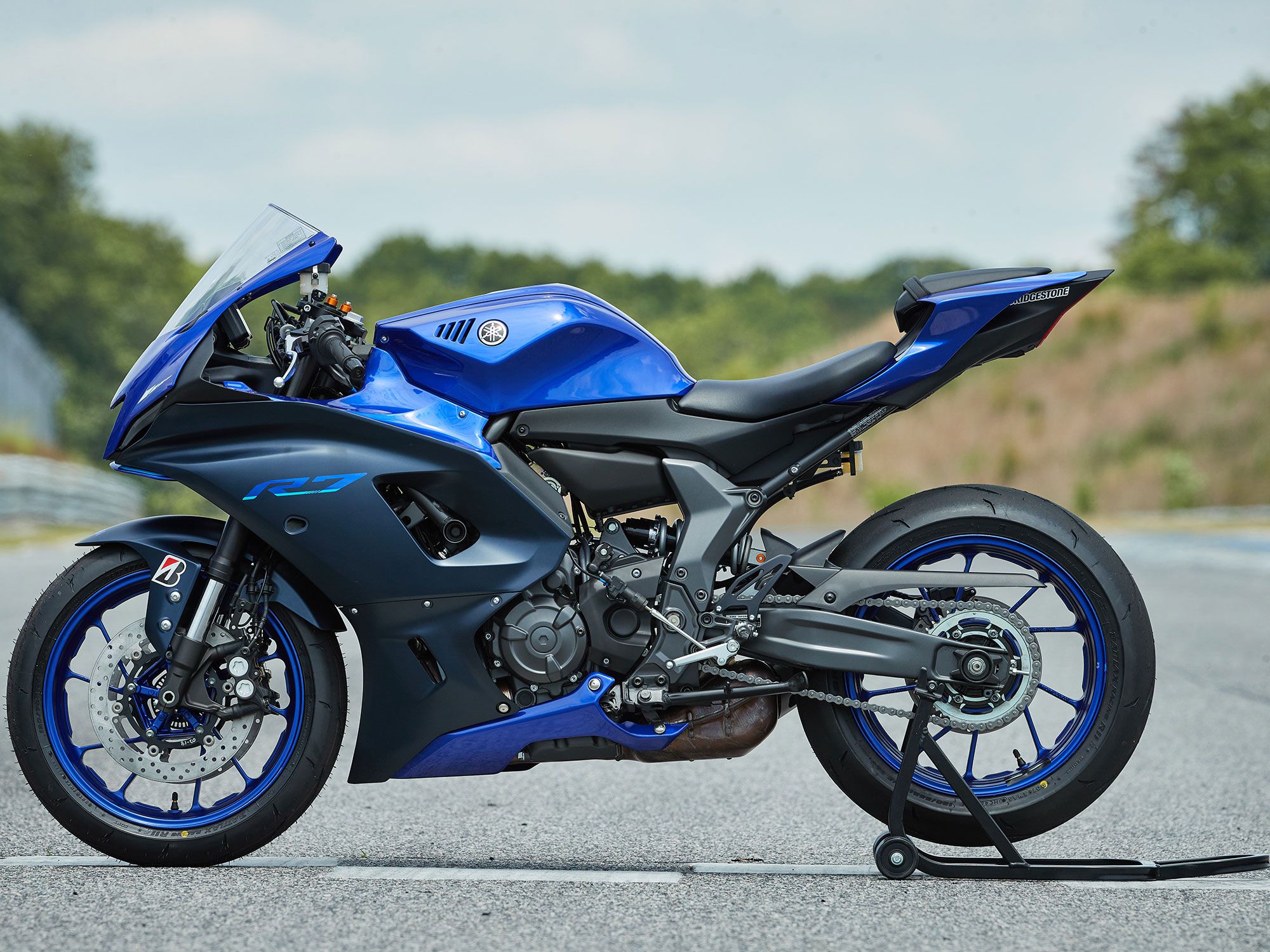 Yamaha offers value in the sportbike class with its sharp looking and affordable YZF-R7 ($8,999).