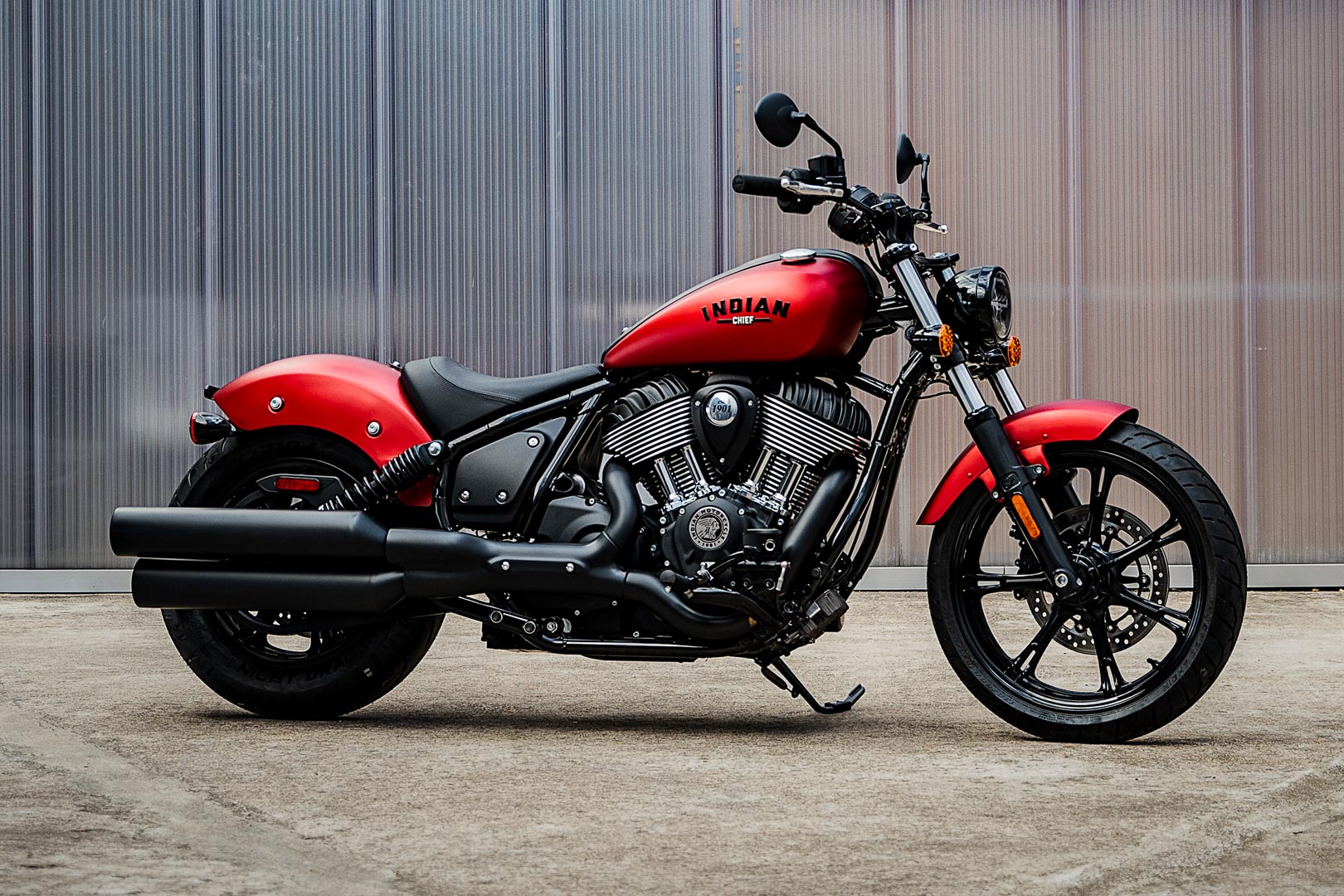  Indian's new 2021 Chief Motorcycle in red