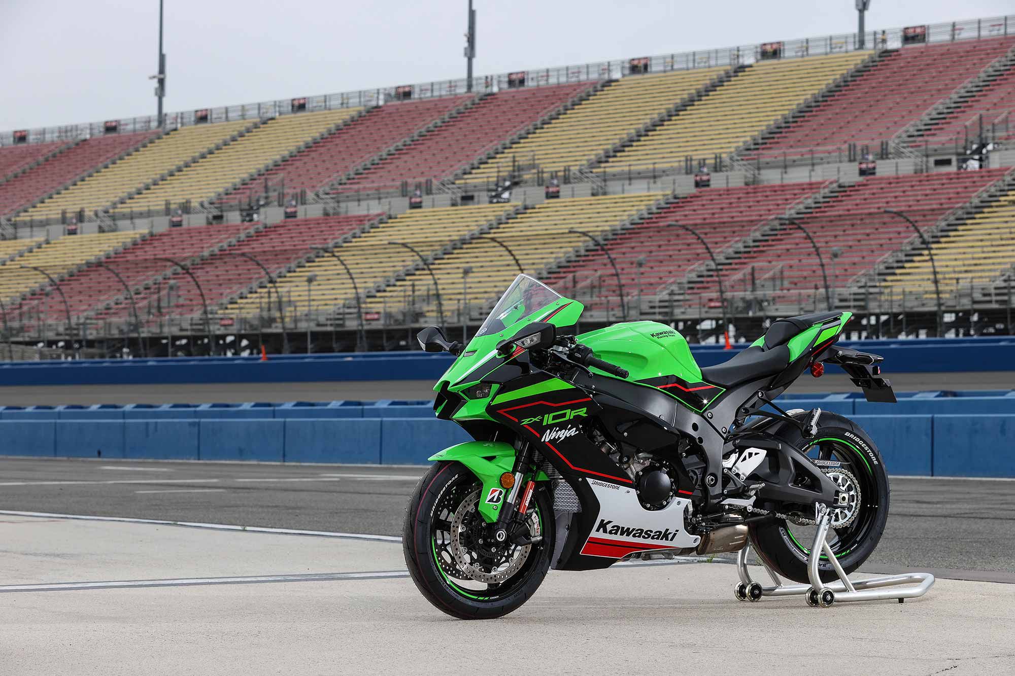 We swing a leg over the 2021 Kawasaki Ninja ZX-10R in this review. At the track, no less.