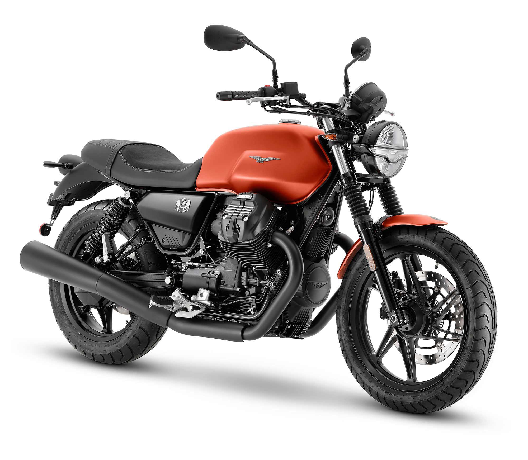 2021 Moto Guzzi V7 Stone (Arancione Rame).