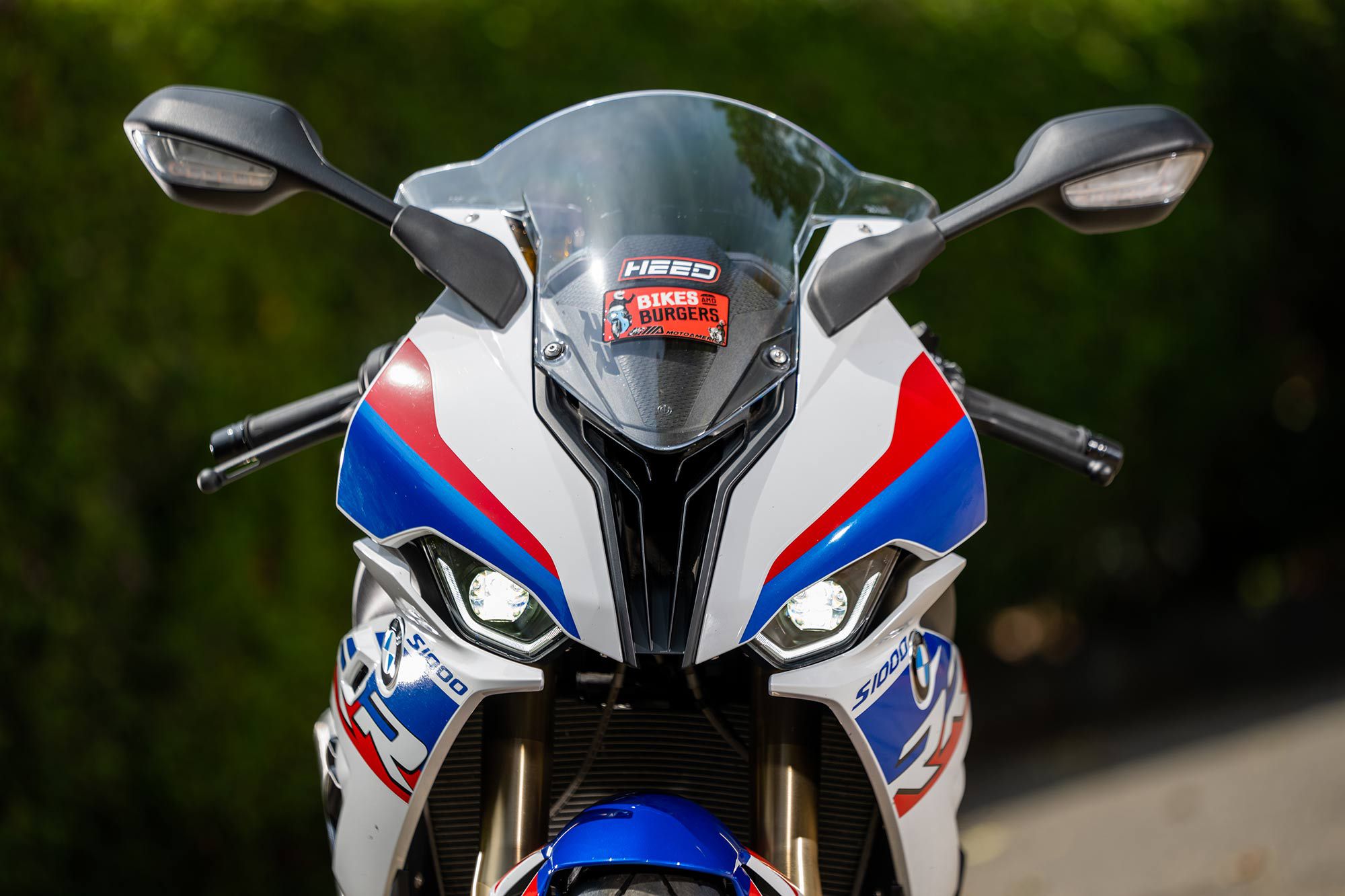 BMW’s S 1000 RR certainly looks the part of a fast superbike. We wish its windscreen was taller though.