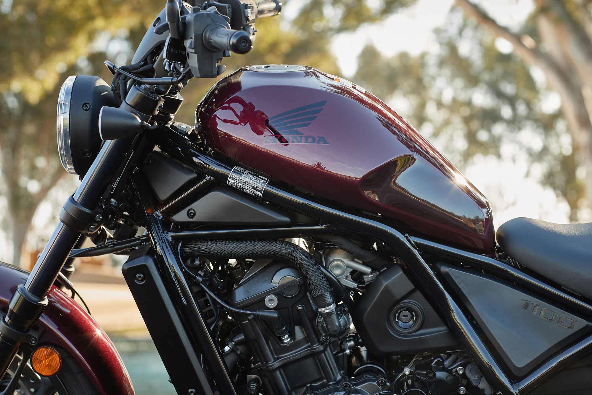 2021 Honda Rebel 1100 DCT (Bordeaux Red Metallic).