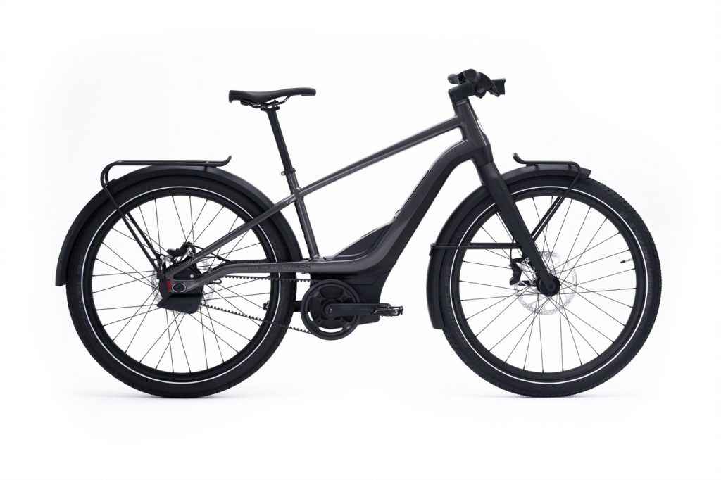 a side view of Serial 1 RUSH/CTY SPEED electric bicycle