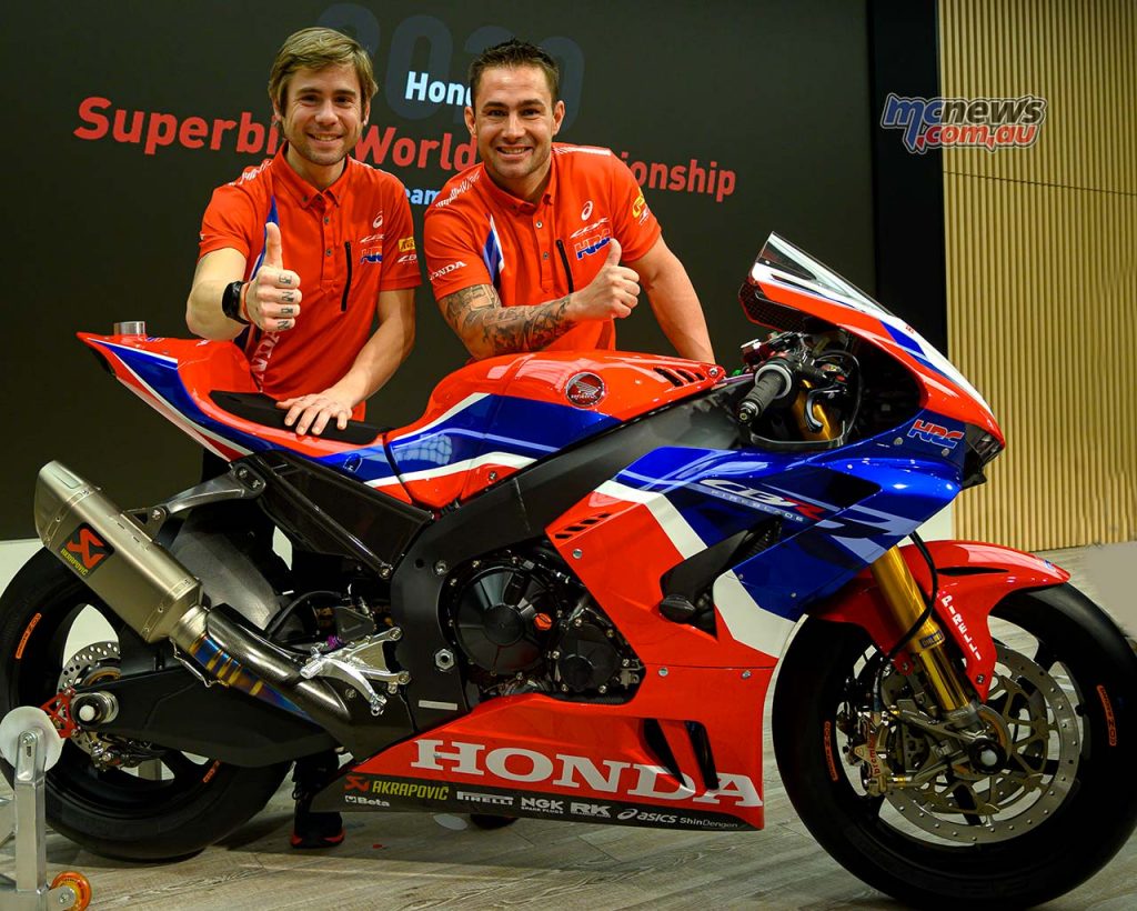 Honda WSBK Fireblade Alvaro Bautista and Leon Haslam