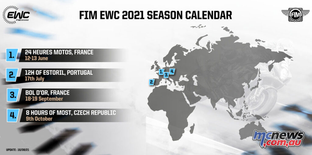 2021 FIM Endurance World Championship Calendar