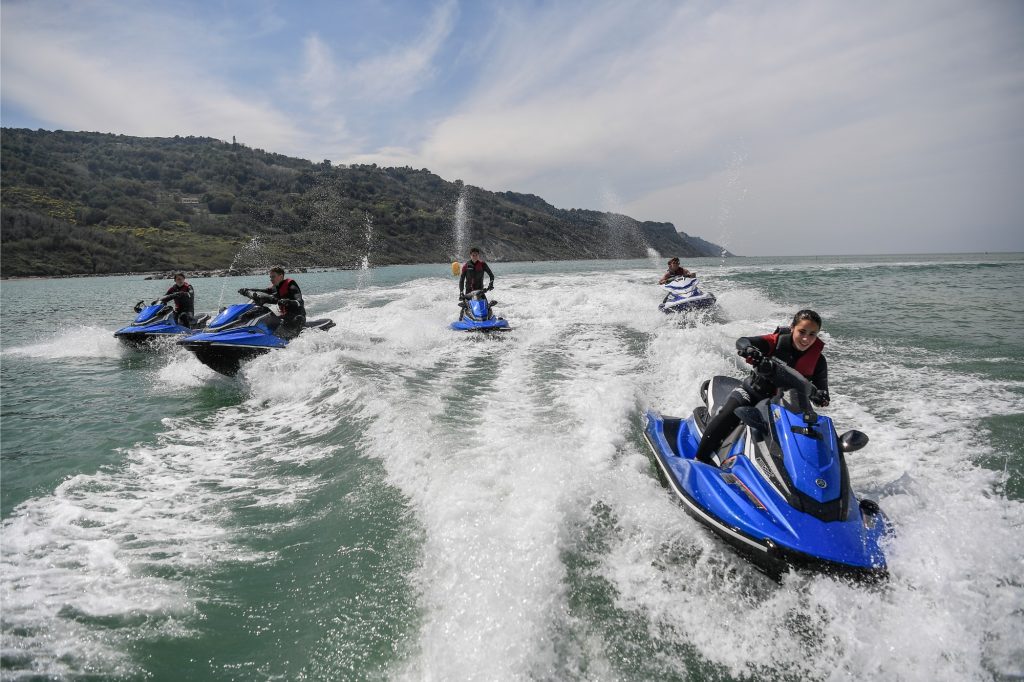 Waverunners supplied to the members of the VR46 Riders Academy Master Camp