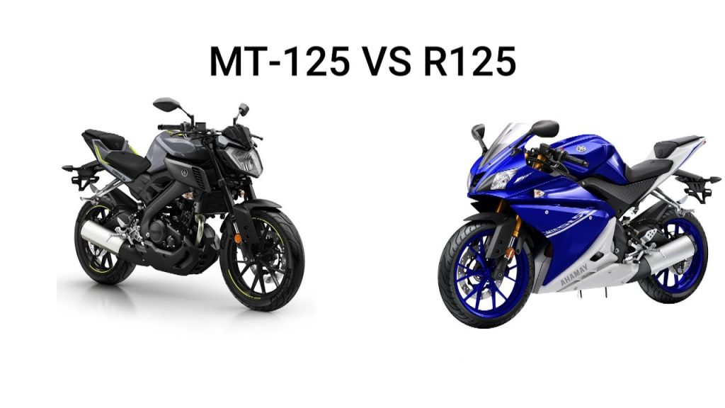 A view of the MT125 and the R125
