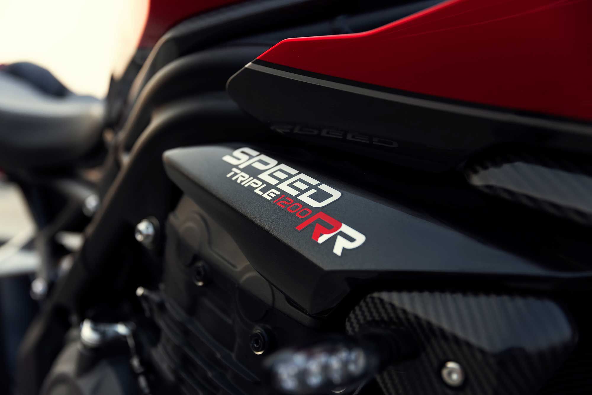 The new RR packs the same 1,160cc triple Triumph uses in the Speed Triple RS.