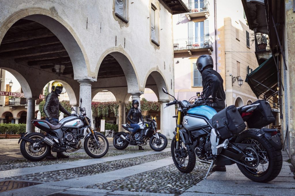 A view of the CFMoto 700 CL-X Series: The Sport, Adventure, and Heritage.