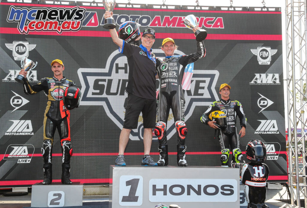 Jake Gagne topped the Saturday podium in New Jersey