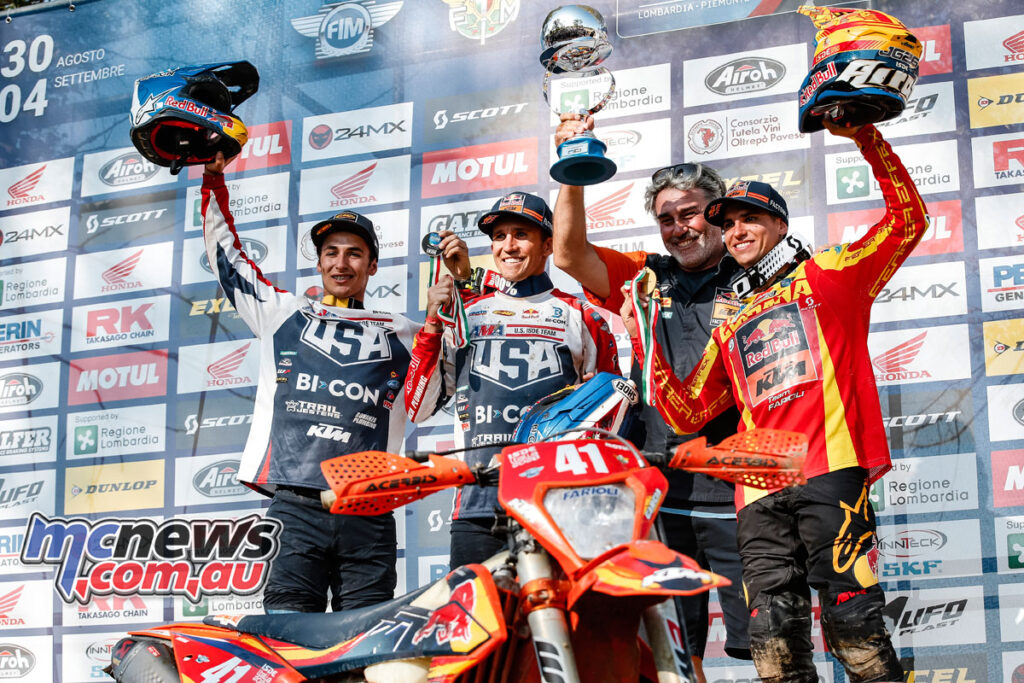 Red Bull KTM Factory Racing topped the Manufacturer results with their trio of Josep Garcia (KTM, Taylor Robert (KTM), and Dante Oliveira (KTM)
