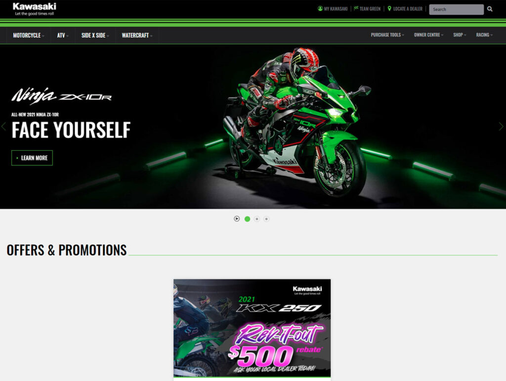Check out the new Kawasaki Motors Australia website