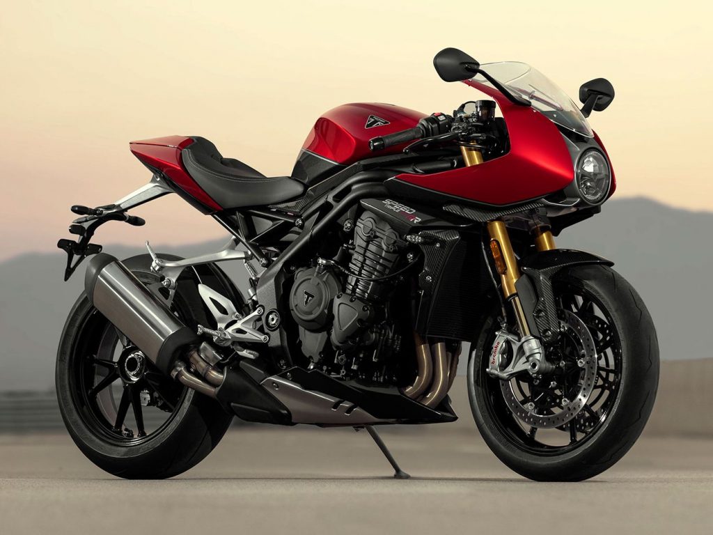 A side view of the Triumph Speed Triple RR