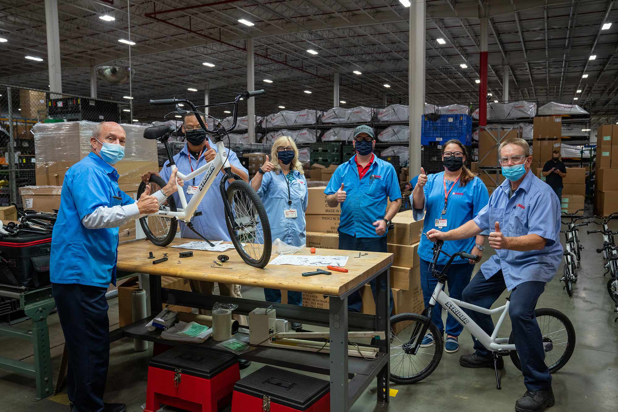 Getting bikes ready for new programs in Georgia and California.