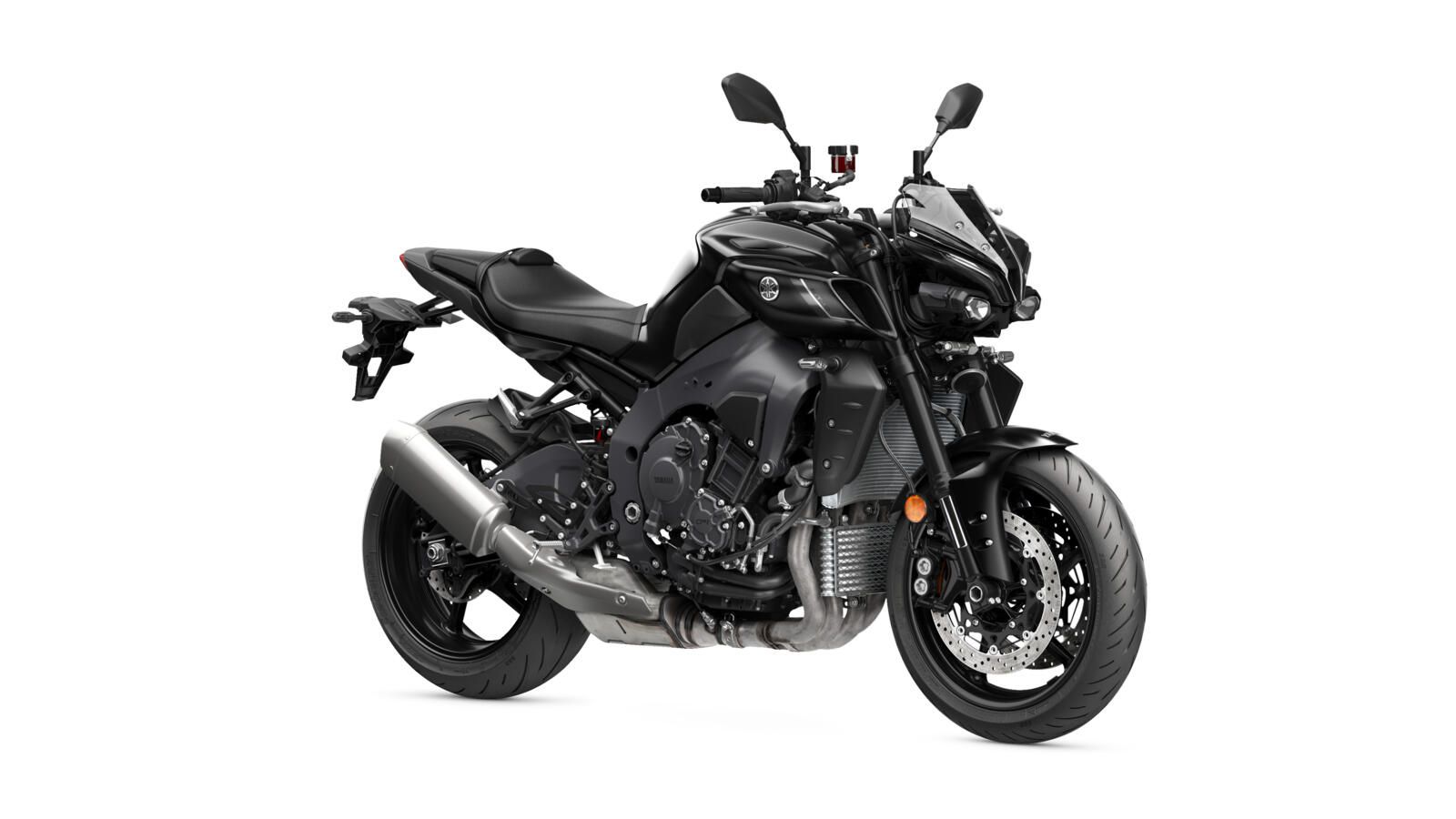 The 2022 Yamaha MT-10 in Tech Black colorway.