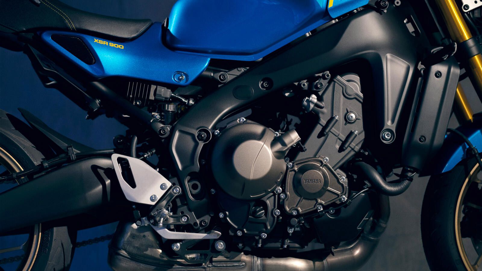 The 2022 XSR900 gets a more powerful and lighter crossplane-triple engine.