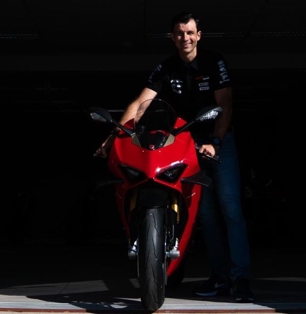 Bryan Staring with the Ducati Panigale V4R