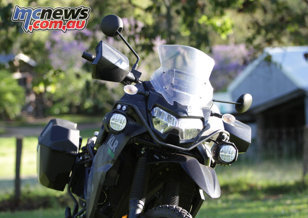 The KLR650 retains the title as great value adventure however, especially as tested