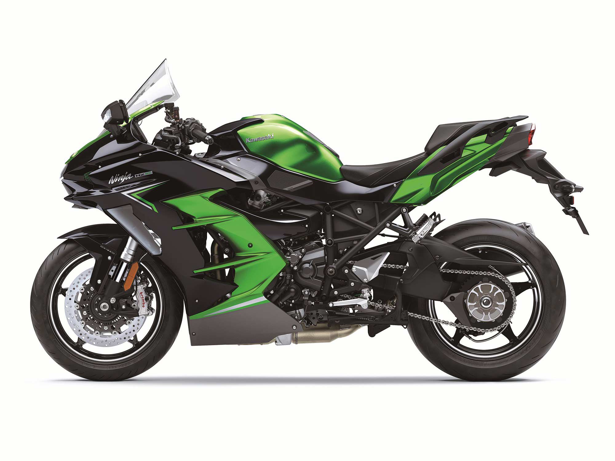 The 2022 Kawasaki Ninja H2 SX SE will only come in one colorway.
