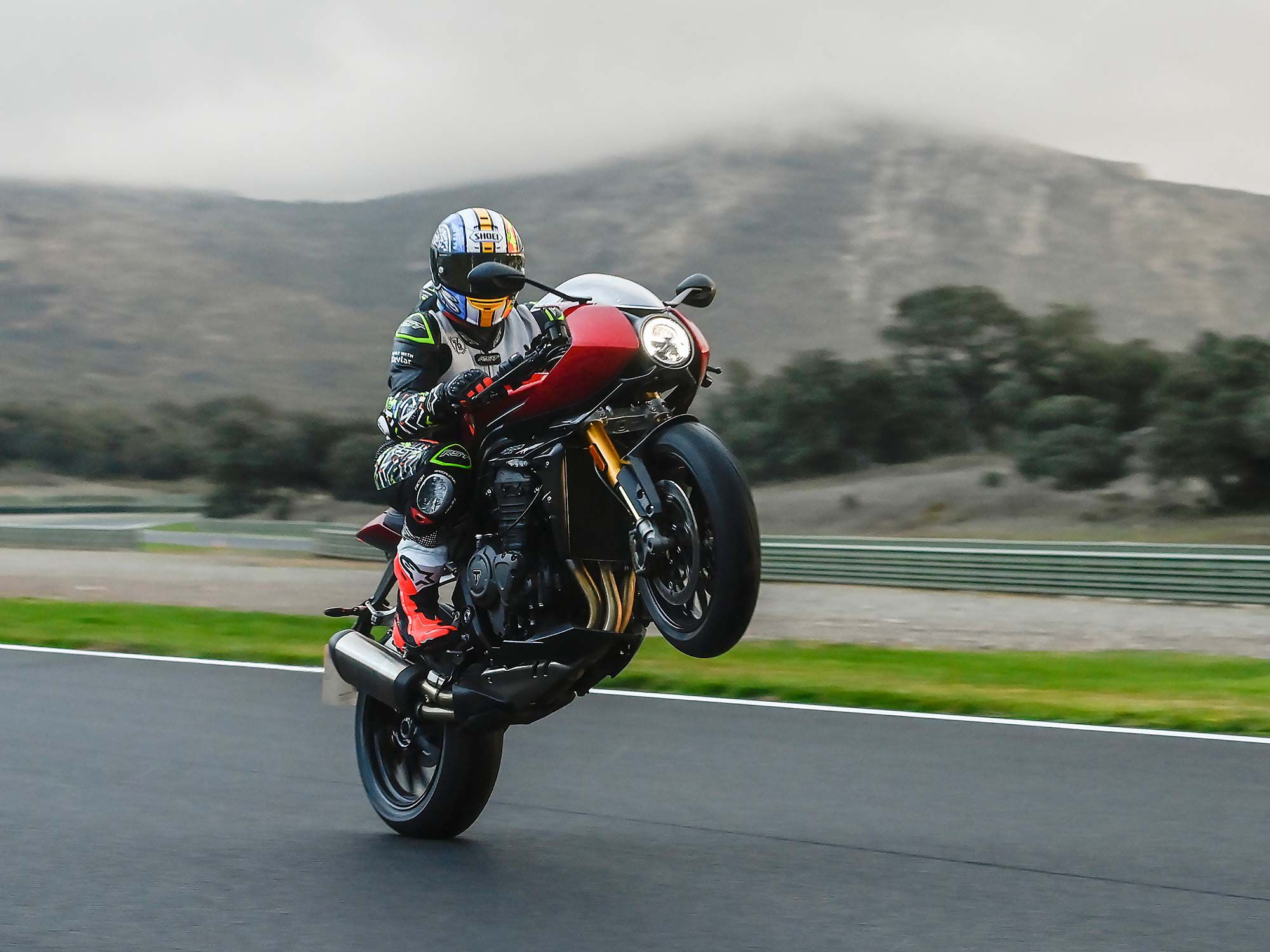 Unchanged from the 1200 RS with the same peak power of 178 hp, and peak torque at 92 pound-feet.