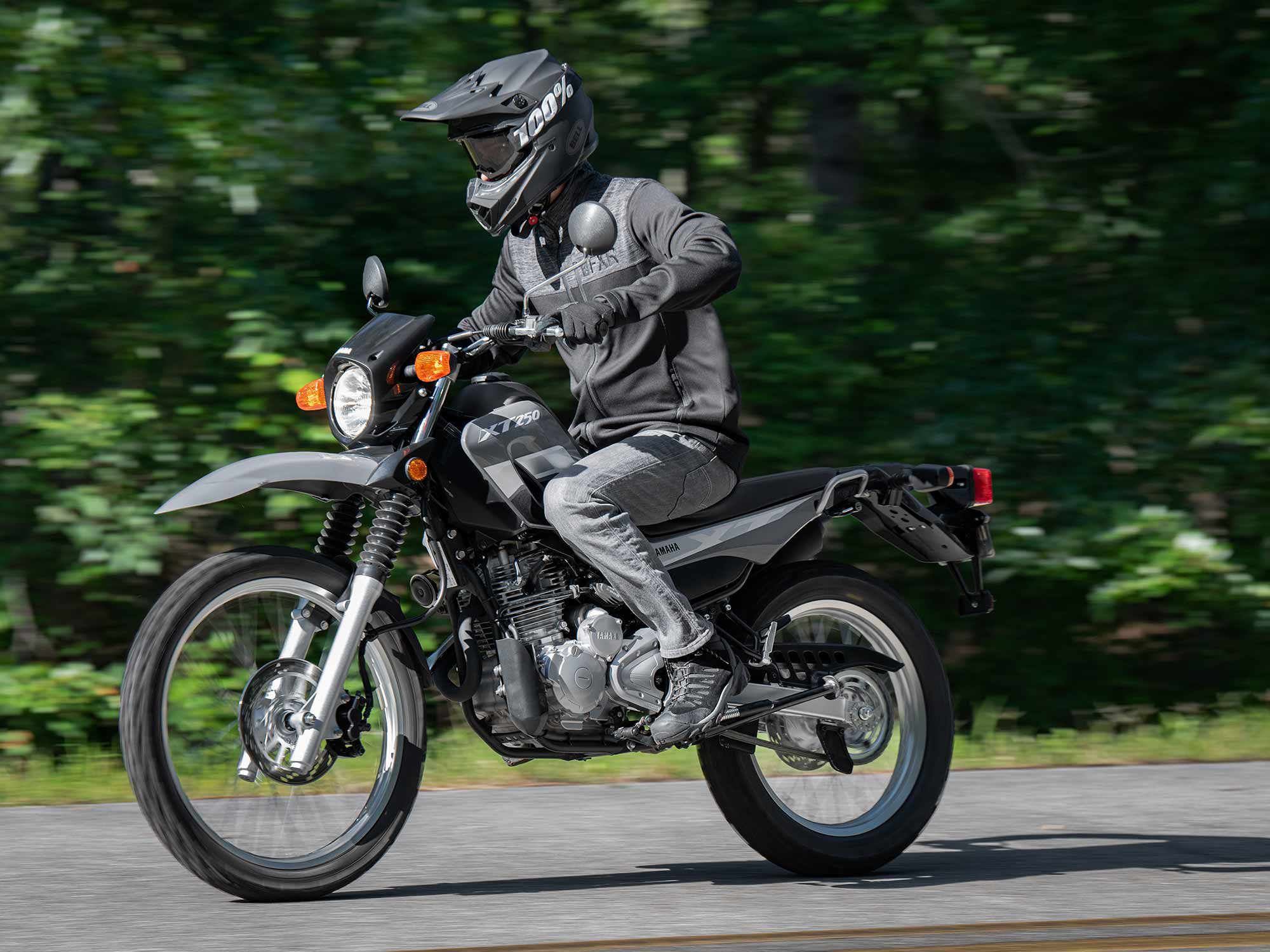 For pure dual sport bliss, check out the Yamaha XT250.