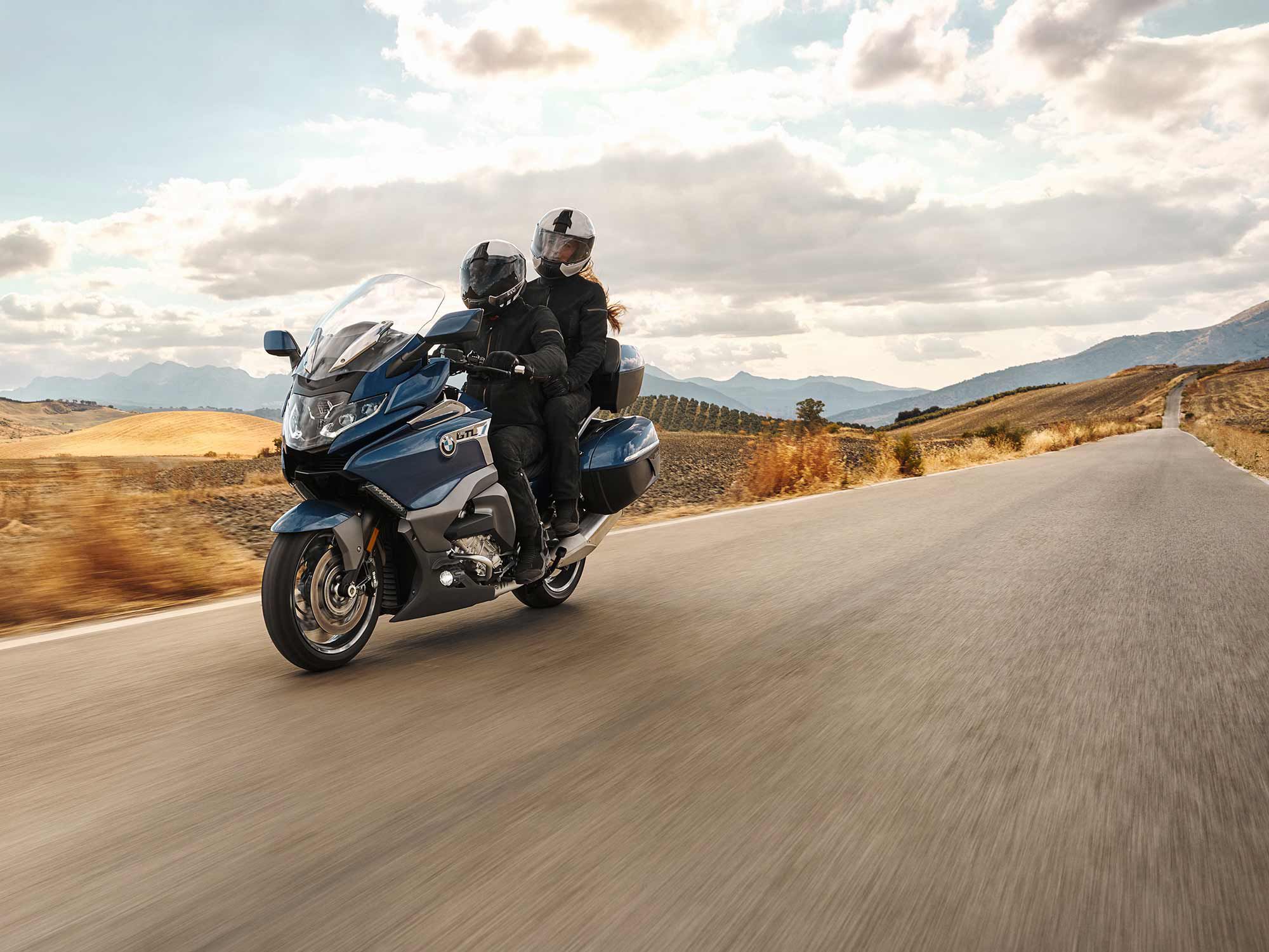 The BMW K 1600 GTL is a popular option for riders who often head out with a passenger.