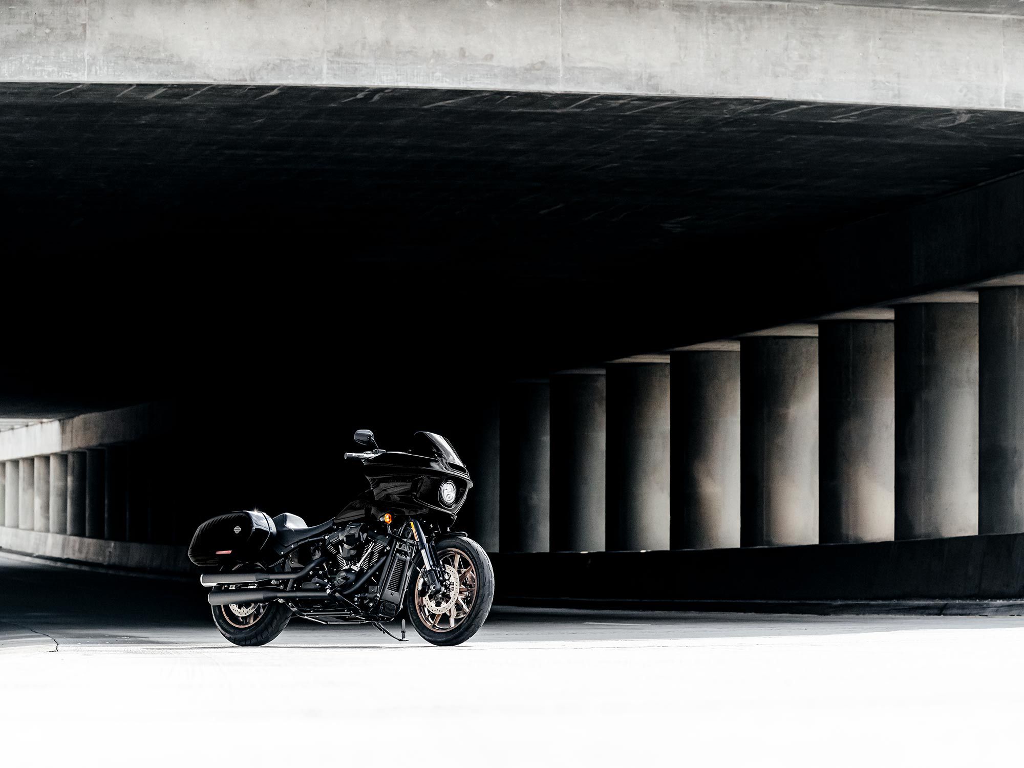 The 2022 Harley-Davidson Low Rider ST combines custom coolness with traveling chops and a whopping engine.