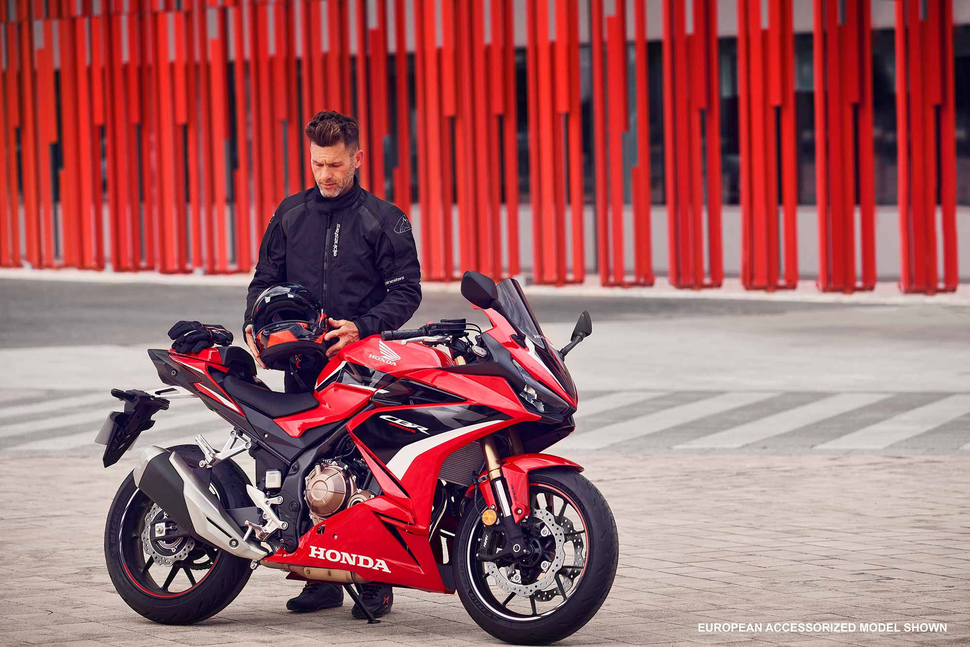The 2022 Honda CBR500R returns with better suspension and braking components.