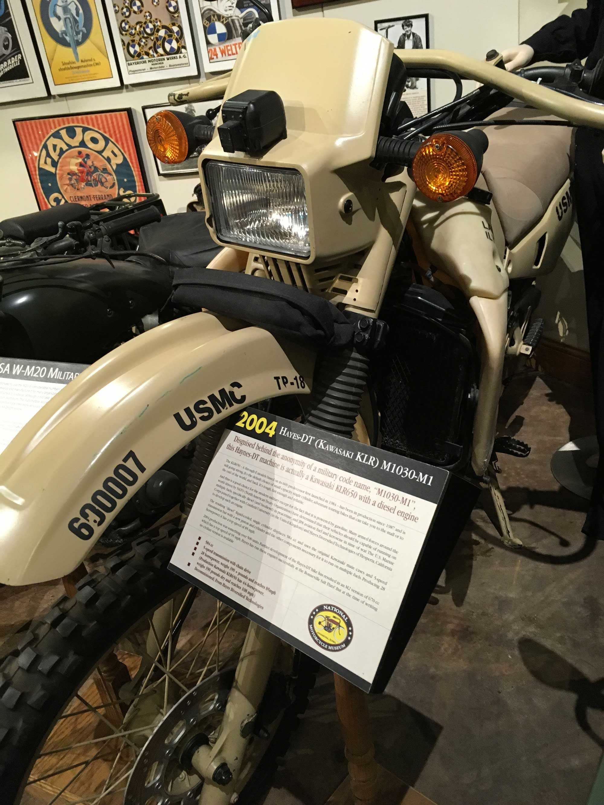 Want to see the diesel-powered HDT M103M1 up close? Visit a museum, like the National Motorcycle Museum, in Anamosa, Iowa.