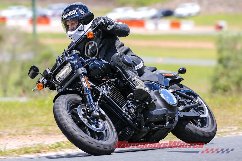 Harley-Davidson Fat Bob and Low Rider S at Champions Race Day Lakeside Park track day