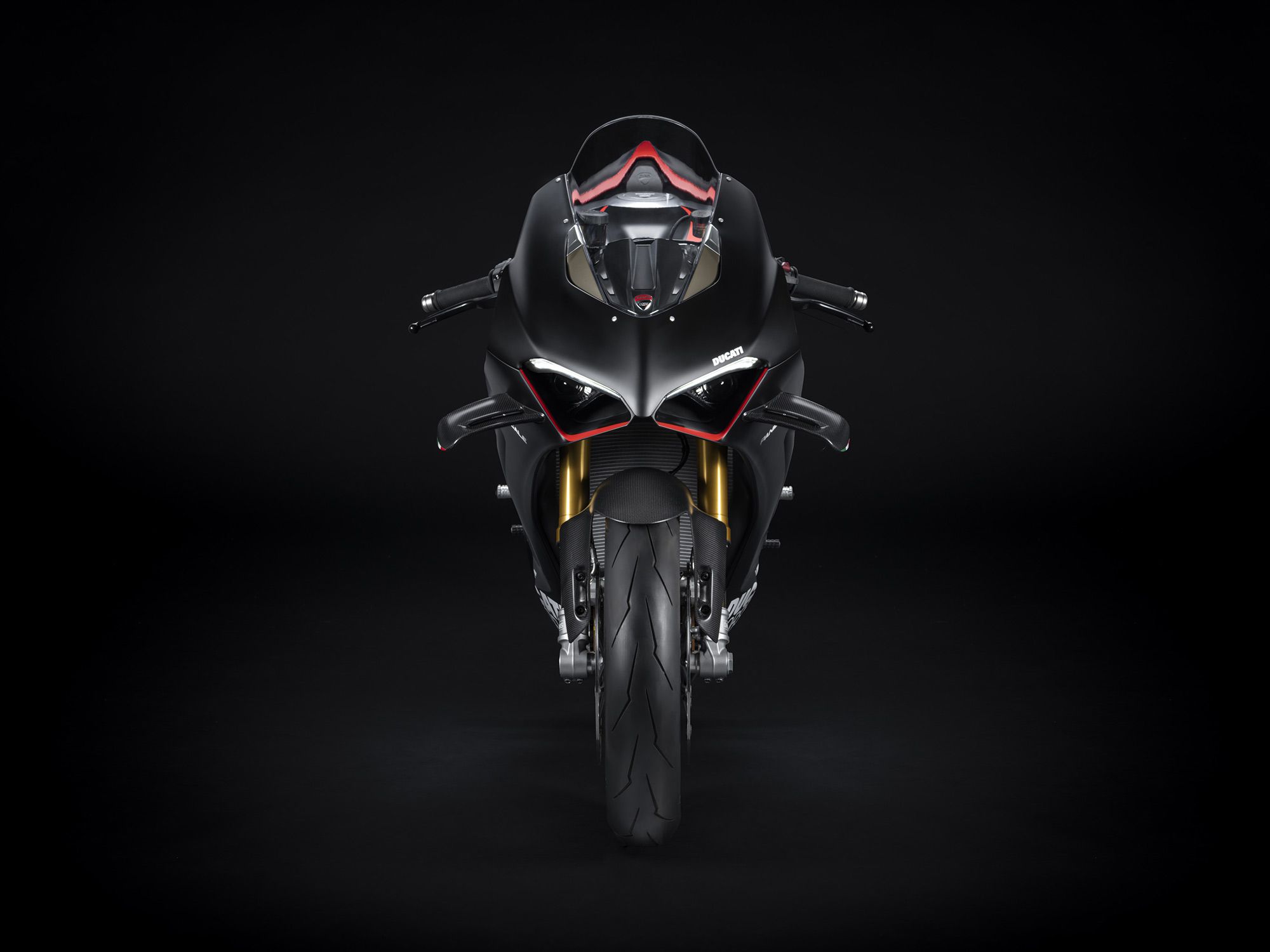 Ducati optimized aerodynamic efficiency on the 2022 V4; design updates help make the SP2 an even more effective track weapon.
