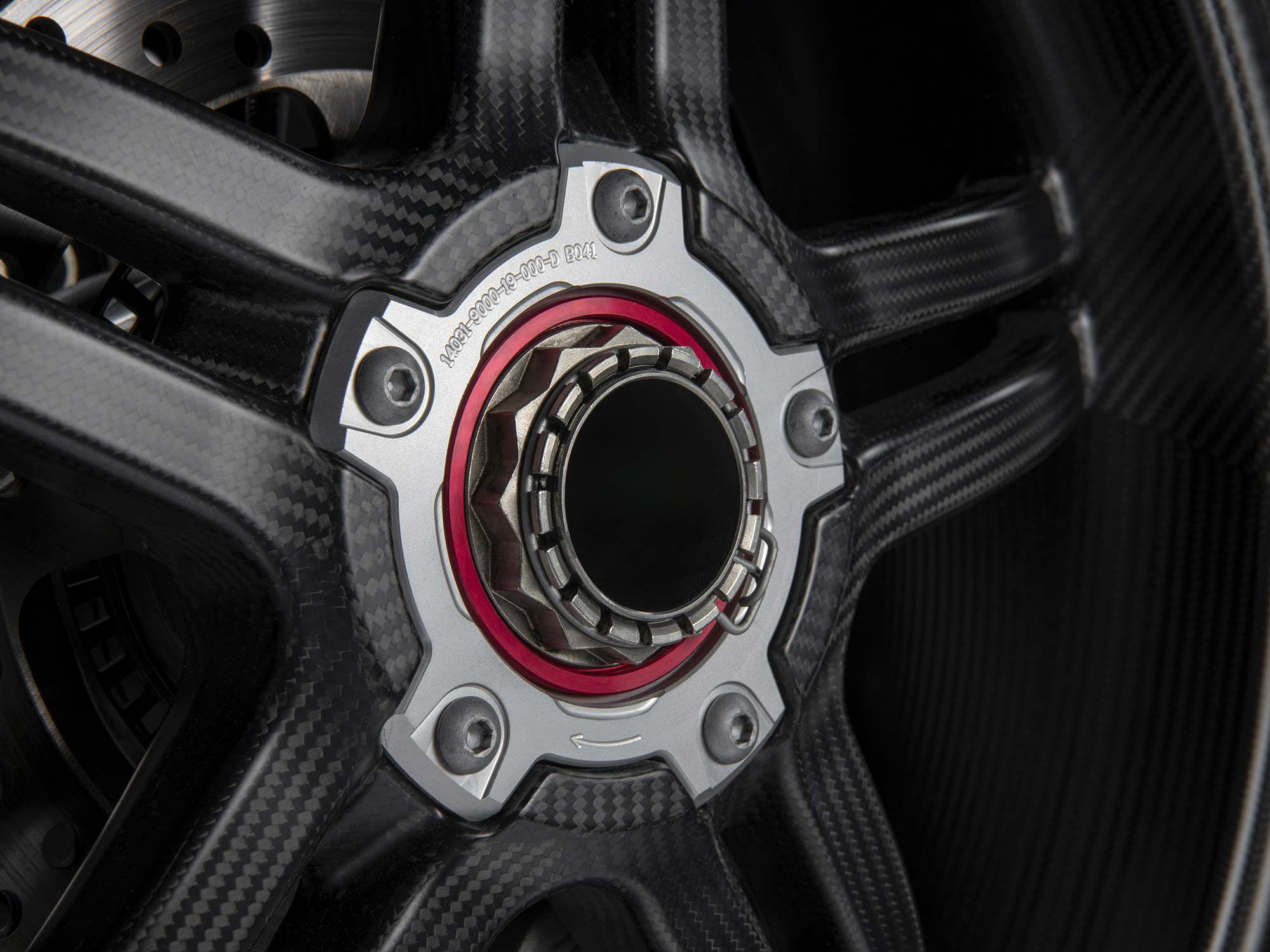 Five split-spoke carbon fiber wheels help the SP2 shave weight.