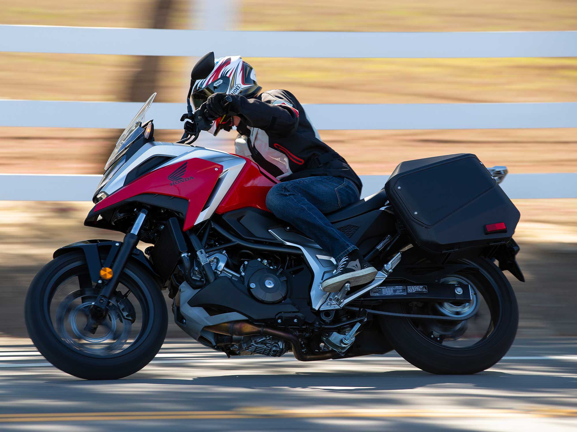The NC750X makes for a great commuter, but won’t shy away from longer rides or a fun day on twisty canyon roads.