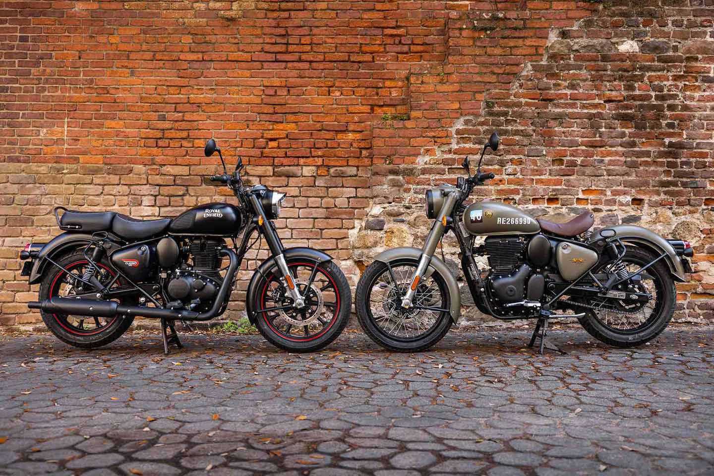 Royal Enfield meshes an all-new design of the 2022 Classic 350 with the postwar silhouette of its 1948 G2 350.