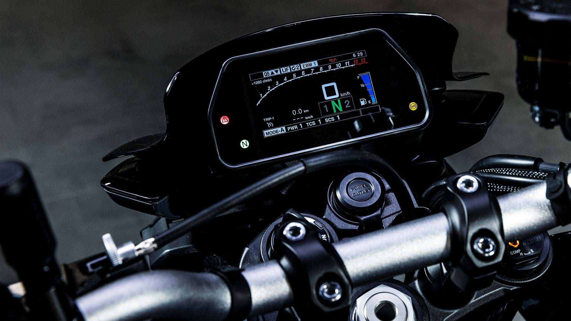 Four riding modes, Traction Control System (TCS), Side Control System (SCS), Lift Control System (LIF), and cornering ABS, up and down quickshift, plus cruise control and a speed limiter all come as standard.
