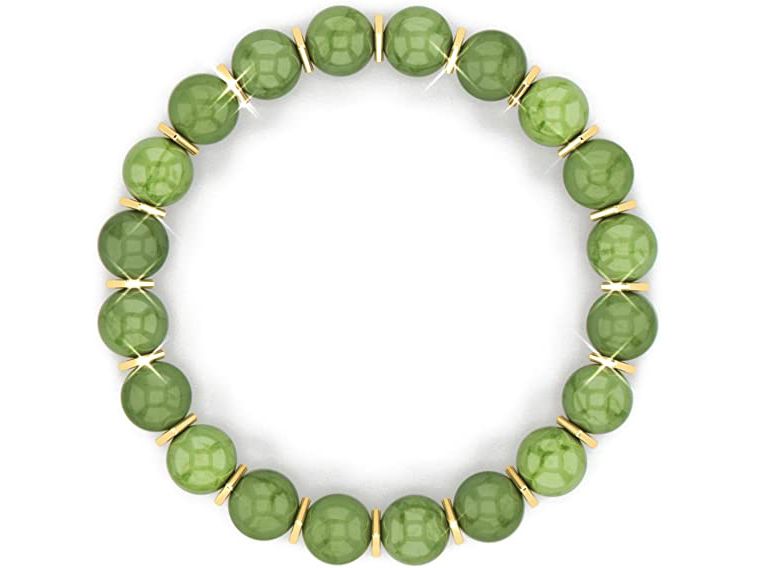 If your mom is into crystals and spiritual energies, a green jade bracelet is a great way to show her you have her back on her next ride.