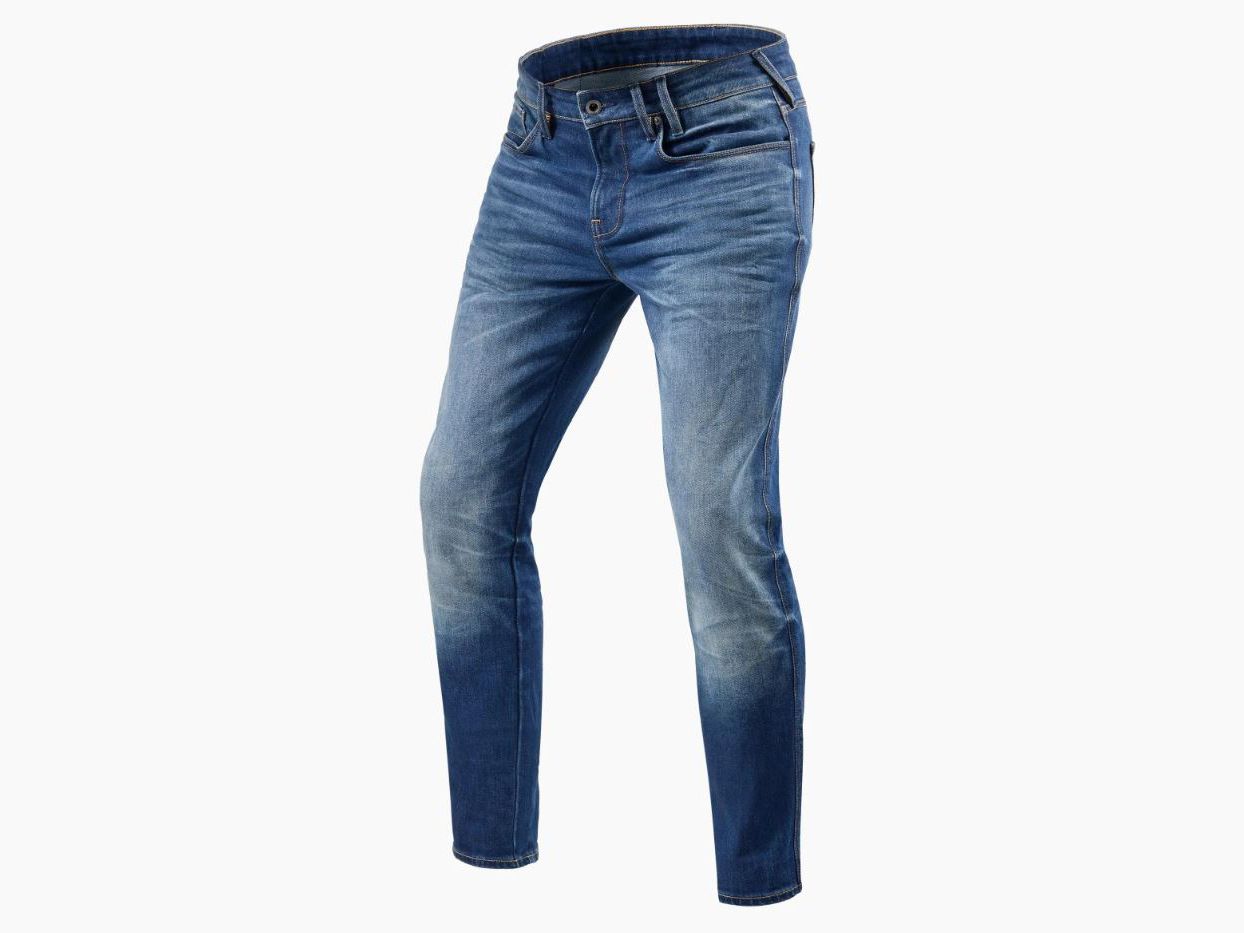 Up your dad’s style game with a new pair of riding jeans from Rev’It.