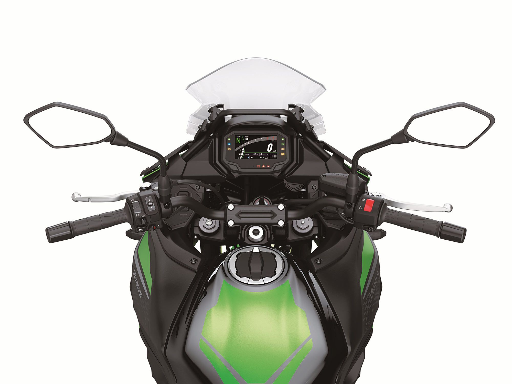 The dash is new and improved. It keeps the rider updated with mass amounts of information yet is easy to read. Bluetooth connectivity is another feature that brings the Versys 650 into the 21st century.