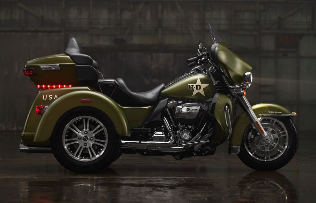 Harley-Davidson's Enthusiast Collection, featuring units inspired to honour vets. Media sourced from Harley's website.