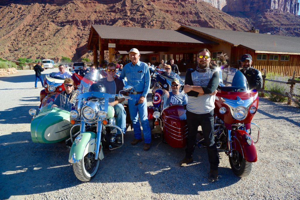 Vets using Indian bikes to rehabilitate thanks to the Veterans Charity Ride. Photo courtesy of HotBike.