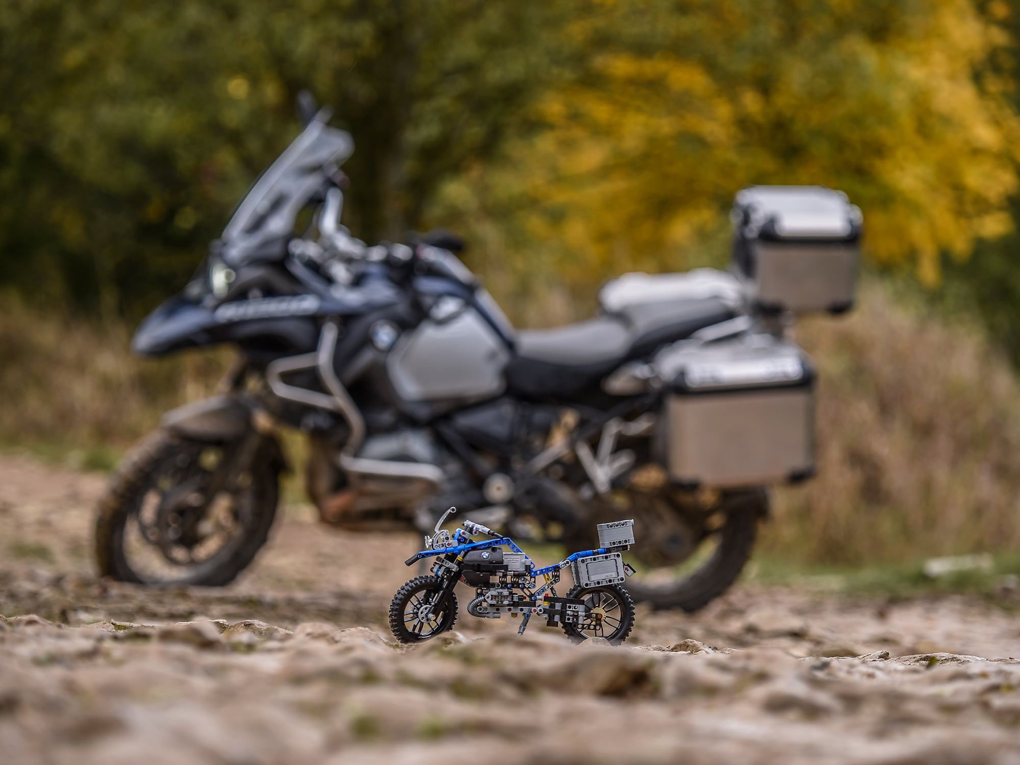 The BMW R 1200 GS Adventure Lego set nails the iconic beaked profile of the real deal.
