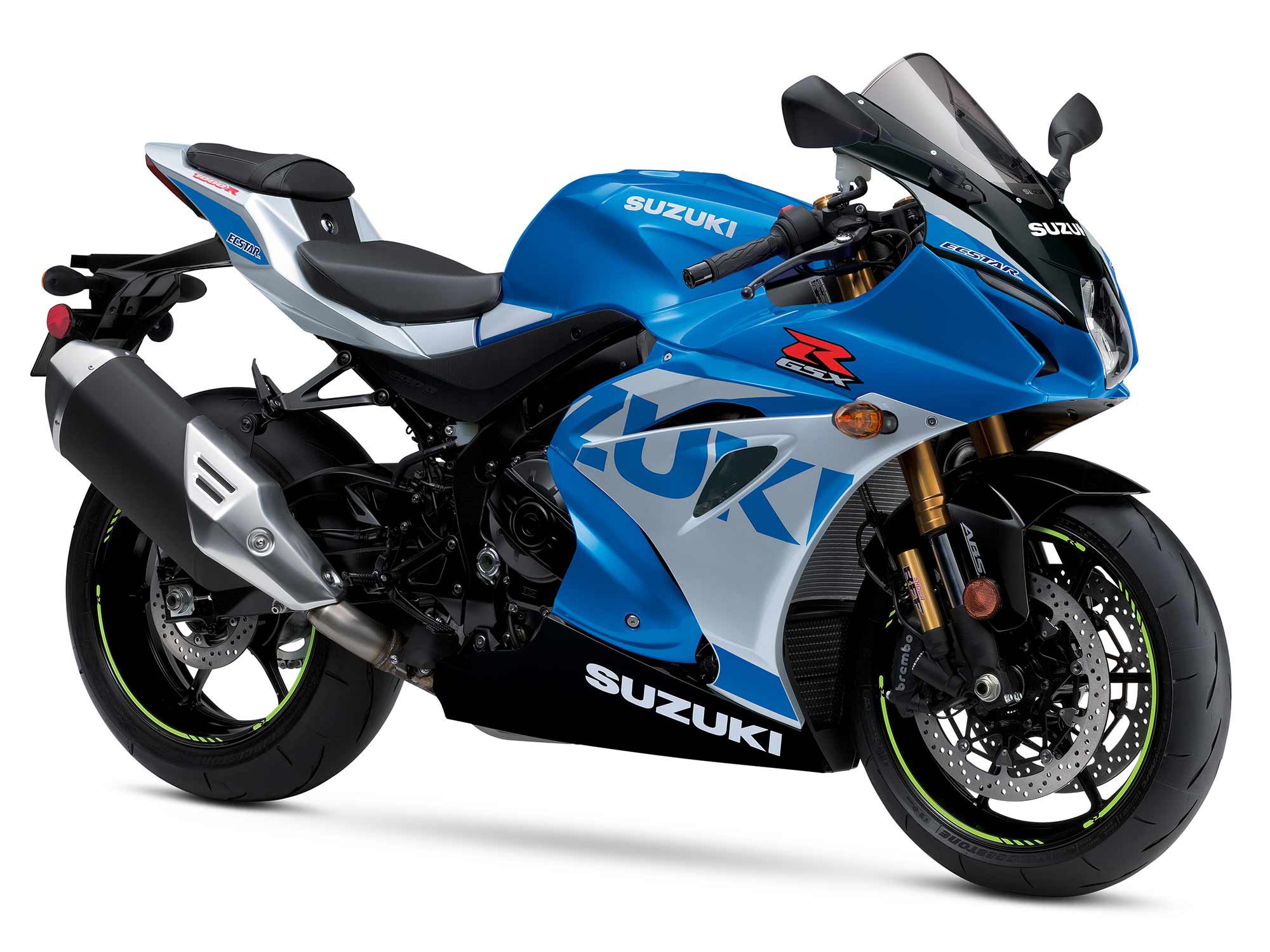 The 2023 Suzuki GSX-R1000R doesn’t get any mechanical updates, but will come in three new colorways.