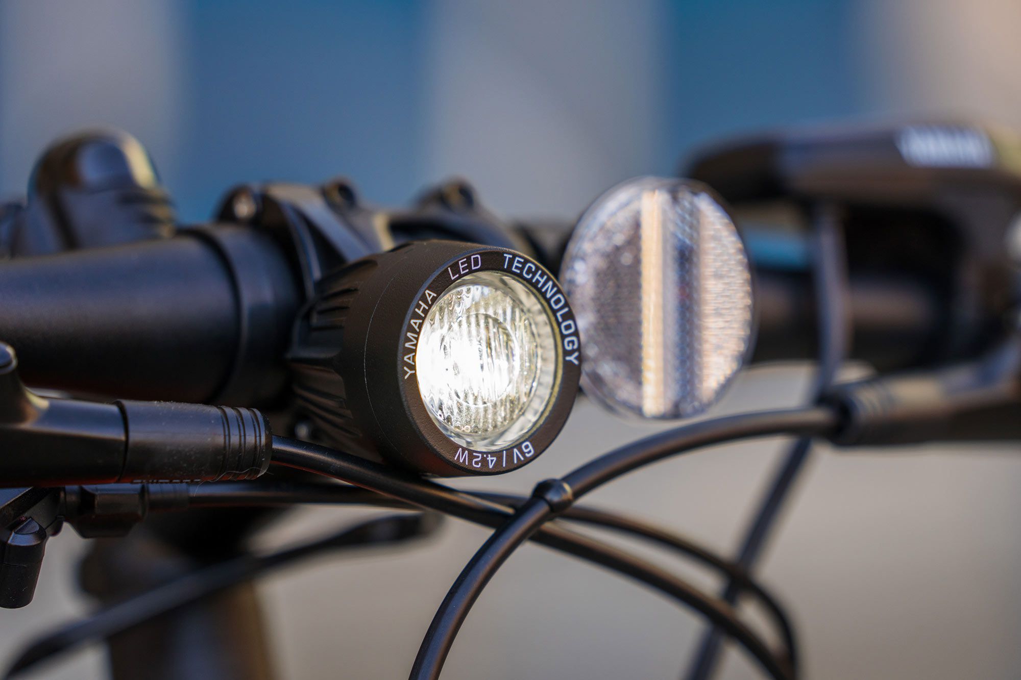 The CrossCore RC’s LED headlamps help riders stand out during night rides.