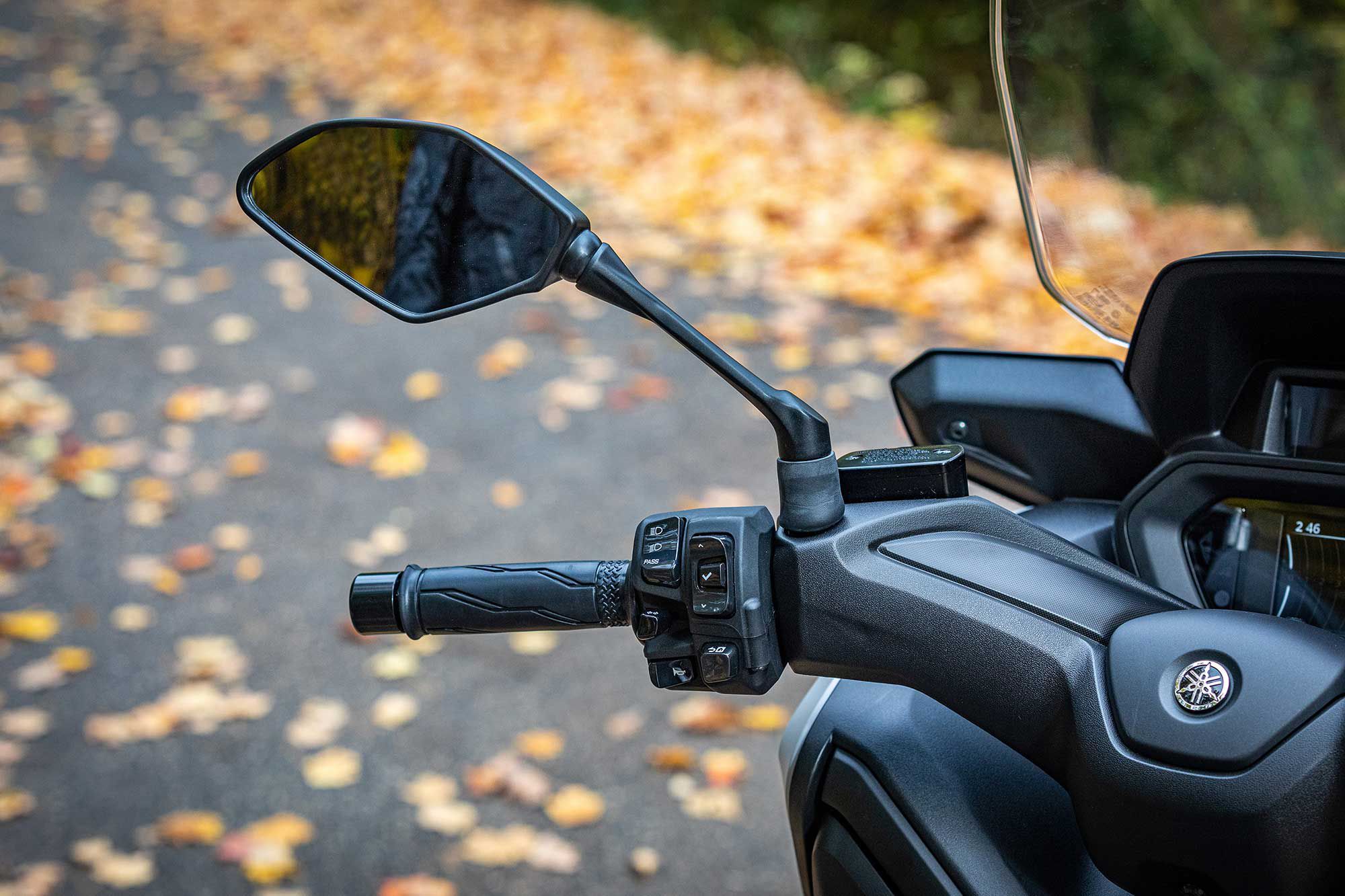 Riders will be able to toggle through the new display system via a handlebar toggle switch.